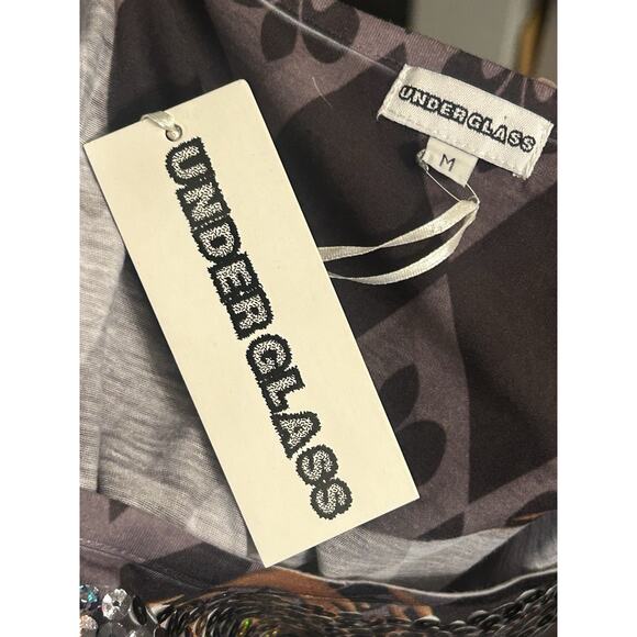 Under Glass “Who Dat” New Orleans Themed Sequined Blouse Women’s Medium - Picture 9 of 10